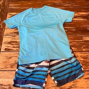 Boys Swim Trunks & Rashguard